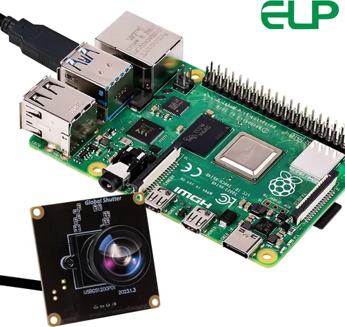 Miniatura 6 de ELP Módulo de cámara USB de obturador global gran angular de alta velocidad para computadora 1080P Mini UVC USB2.0 Tablero de cámara web con lente