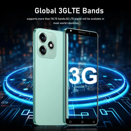 Miniatura 6 de Teléfono móvil 3G, pantalla HD de 5.0 pulgadas, sistema operativo Android 9.0, 16 GB de ROM (SD a 128 GB), cámaras duales Dual SIM, batería grande