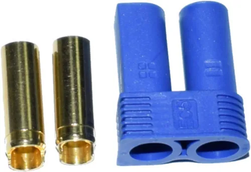 Miniatura 2 de 8 pares de conectores de batería EC5, conector Ec5 macho/hembra de 0.197 in, conector de bala dorada para dispositivo de batería RC ESC LIPO