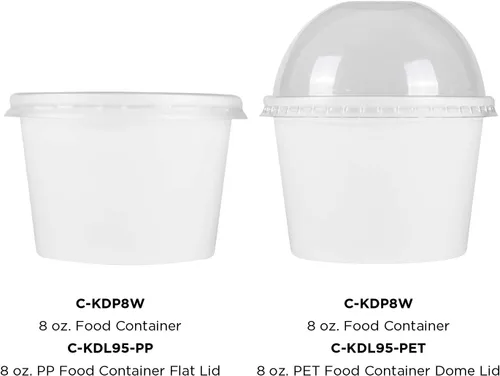 Miniatura 4 de Karat [227 ml - 1000 uds] Tazas de helado de papel y cuencos de sopa para alimentos calientes/fríos - Ideal para sopa, helado, yogur y aperitivos