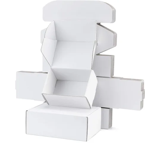 Miniatura 31 de Cajas de envío pequeñas de 9 x 6 x 2 pulgadas (paquete de 25) – Cajas de cartón corrugado blancas resistentes para pequeñas empresas, comercio Blanco