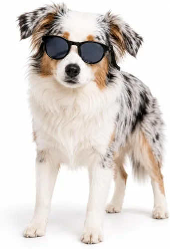 Miniatura 3 de G006 Disfraz para perro y mascota, estilo retro de los años 80, lentes de sol ajustables para razas medianas de 20 a 40 libras, para fiesta, Panto