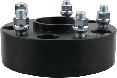 Miniatura 6 de 4 unidades de espaciadores de rueda bujecéntricos negros 5x4.5 5x114.3 de 2 pulgadas con 12x1.25 pernos 66.1 de diámetro de buje compatibles