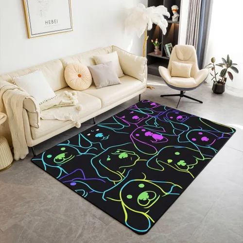 Miniatura 12 de Erosebridal Alfombra de motocross de 3 x 5 pies para mesita de noche, alfombra de motociclista para niños, adolescentes, motocicleta, deportes