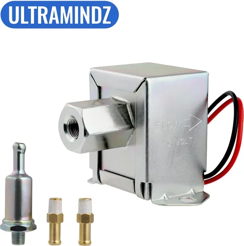Miniatura 6 de Bomba de combustible eléctrica universal en línea baja presión 4.5-7 psi 12 voltios w/filtro abrazaderas kit E8012S P60430 6414671