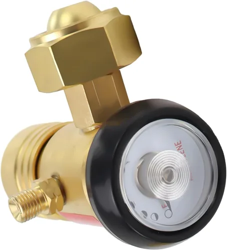 Regulador de gas de acetileno para tanque CGA520 B,Regulador de acetileno de aire de repuesto para uso con tanques B de acetileno CGA520