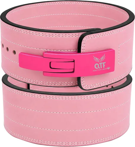 Miniatura 11 de QTF 'S - Cinturón de palanca para levantamiento de pesas para hombres y mujeres, hecho de cuero grueso, cinturón de entrenamiento de gimnasio, ideal