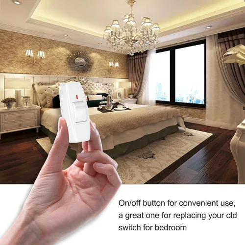 Miniatura 6 de Paquete de 2 interruptores de lámpara, interruptor de cable en línea con luz indicadora, interruptor en línea (6A 250 V), interruptor de cable