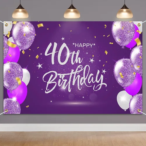 Miniatura 22 de HAMIGAR Fondo de pancarta de feliz cumpleaños número 10 de 6 x 4 pies, decoraciones de cumpleaños de 10 años, suministros de fiesta para niñas