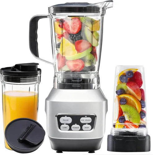 Miniatura 12 de OLIXIS Smoothie Blender for Kitchen, Blenders for Smoothies with 17 24 34 oz BPA-Free Portable Easy Go Cups, Small Personal Blender for Shakes