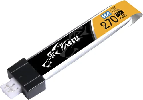 Miniatura 4 de Buddy RC Tattu 270mAh 1S 75C 3.8V Paquete de batería Lipo de alto voltaje con JST-PHR 2.0 Plug (5pcs)