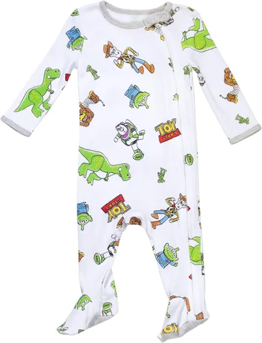 Miniatura 2 de Disney Winnie the Pooh Lion King Monsters Inc. Pixar Toy Story Baby Paquete de 2 overoles Sleep N' Play para recién nacidos a bebés