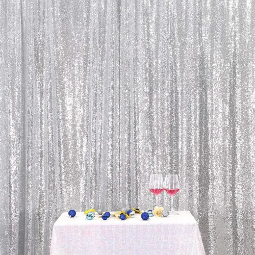 Miniatura 61 de Poise3EHome Cortina de Fondo de Lentejuelas Azul Bebé, Cortina de Fondo de Fotografía de Lentejuelas de 8 pies x 10 pies para Decoración de Fiestas