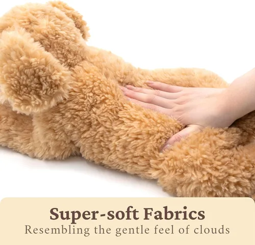 Miniatura 5 de IKASA Juguete de peluche grande de Labrador para perro, cachorro grande de 20 pulgadas, suave, lindo, esponjoso, peluche