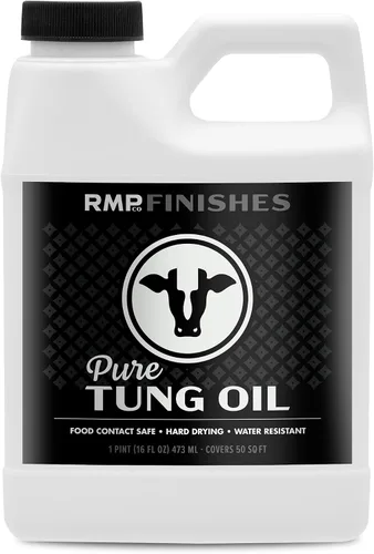 Miniatura 9 de RMP Finishes Pure Tung Oil para acabado de madera, tablas de cortar, muebles de exterior, bloques de carnicero, pisos de madera, grado alimenticio