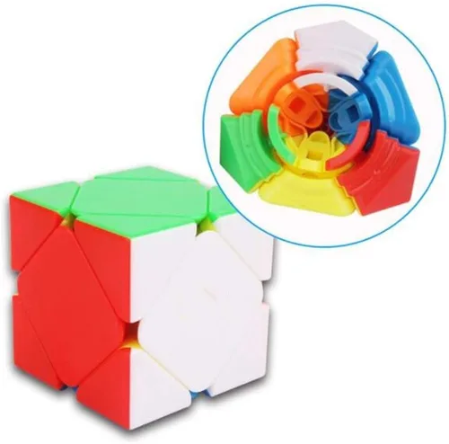 Miniatura 2 de CuberSpeed QiYi QiCheng Skewb Cubo mágico sin pegatinas MoFangGe QiCheng Skewb Cubo de velocidad sin pegatinas.