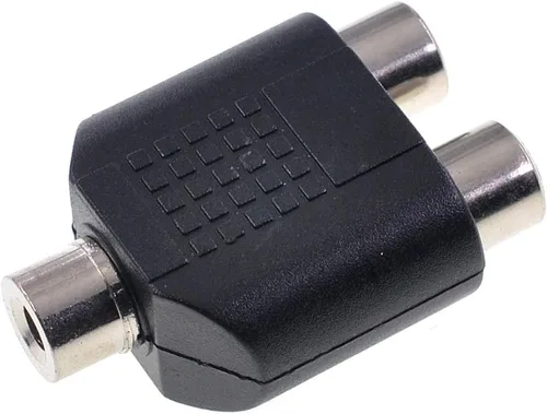 Miniatura 2 de 5 unids 0.138 in RCA Y Splitter Adaptador 1 Hembra a 2 Hembra para Audio Video AV TV Cable Convertir