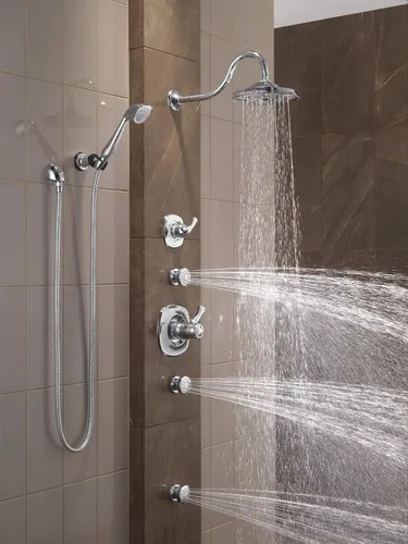 Miniatura 2 de DELTA FAUCET -FAUCET 50102-KS Spray de montaje superficial/chorro de cuerpo, acero inoxidable negro