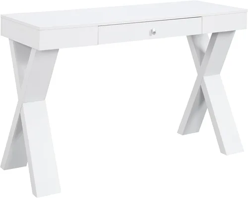 Miniatura 9 de Convenience Concepts Newport - Escritorio con 1 cajón, color marfil