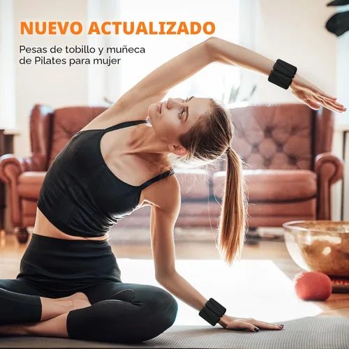 Miniatura 4 de Pesas de muñeca, pesas de tobillo para mujeres y hombres, pulsera ajustable con peso para muñeca para entrenamiento de gimnasio en casa, correr
