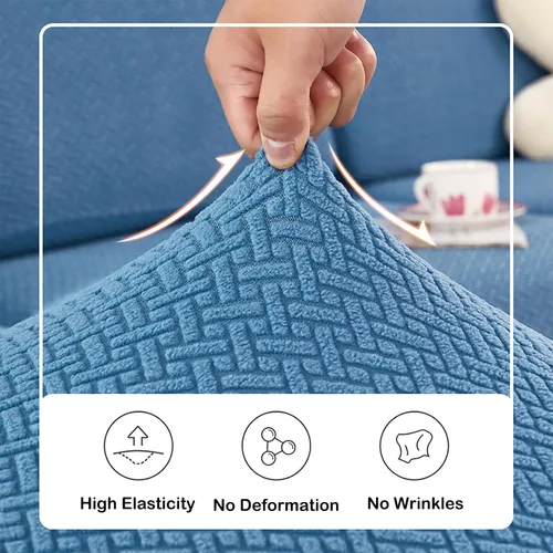 Miniatura 4 de Funda universal para sofá resistente al desgaste, fundas elásticas para sofá modular en forma de L, ambas fundas seccionales izquierda y derecha