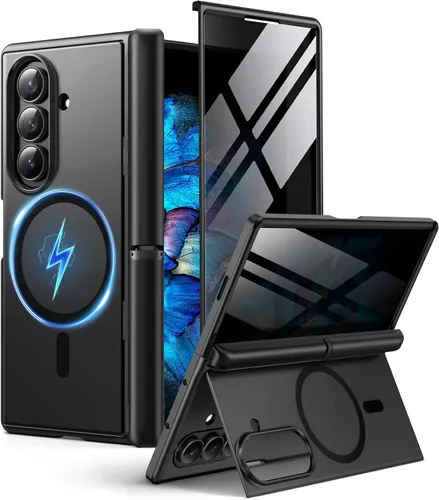 Miniatura 12 de BERFY Funda para Samsung Galaxy Z Fold 7 con Protector de Pantalla de Privacidad, [Compatible con MagSafe][Anti Espía] Soporte Plegable Oculto