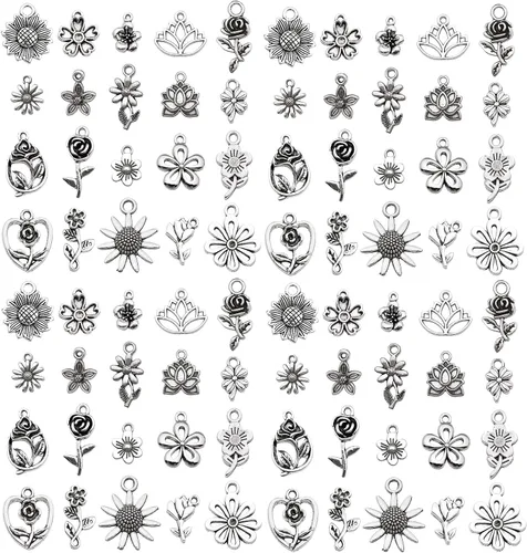 Miniatura 17 de WOCRAFT 60 piezas de dijes de pulsera de cruz dorada KC para juegos de fabricación de joyas, collares, pulseras, llaveros, kit de suministros de KC