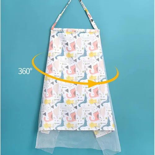 Miniatura 8 de Funda de lactancia – Toalla de algodón grande de malla ajustable – Suave, transpirable, sin químicos, cobertura de 360°, cubierta de lactancia