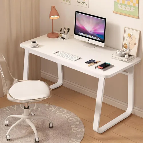 Miniatura 16 de Escritorio de Computadora de Estilo Moderno Simple para Oficina en Casa, Mesa de Escritura Pequeña de 47.2 Pulgadas para Escritorio o Dormitorio