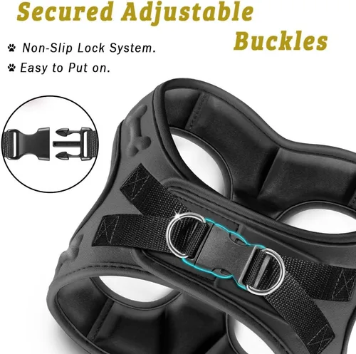 Miniatura 8 de Arnés de Ajuste Cómodo Step-in para Perros y Cachorros - Arnés de Chaleco Cómodo para Perros para Todo Clima: Ajustable, Suavemente Acolchado, Fácil