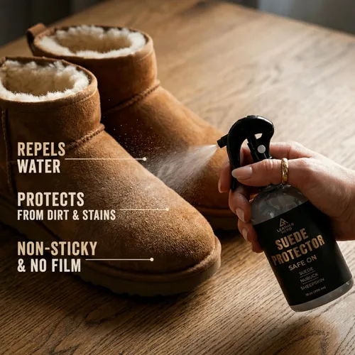 Miniatura 3 de Protector de gamuza compatible con botas Ugg (10 onzas) – Spray impermeabilizante para botas de gamuza, zapatos, chaquetas, accesorios – Spray