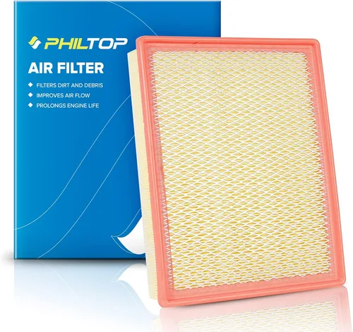 PHILTOP Filtro de aire de motor CA8755A de repuesto para Cadillac, Chevrolet y GMC: Sierra (1999-2019), Silverado (1999-2019), Suburban/Tahoe/Yukon