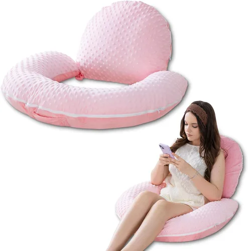 Miniatura 12 de INSEN Almohada de lectura, almohada de espalda para sentarse en la cama para leer, enfermera y relajarse, almohada de lectura para adultos, madres