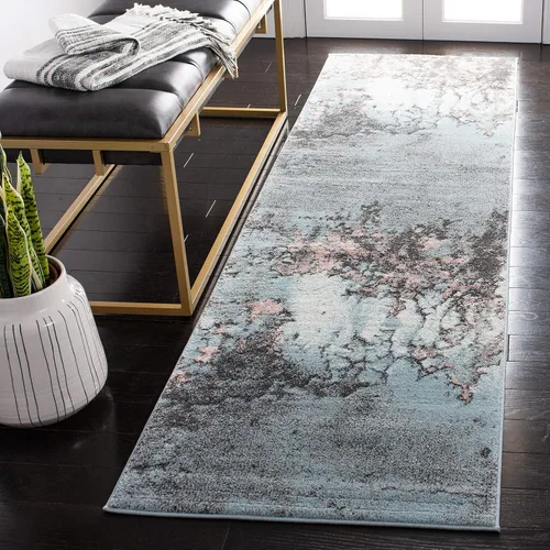 Miniatura 18 de SAFAVIEH Glacier Collection GLA125M - Alfombra moderna abstracta que no desprende pelusa, para sala de estar o dormitorio, 2 pies 3 pulgadas x 4