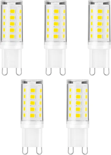Bombillas LED G9, 3 W, equivalente a bombillas halógenas de 300 lm y 30 W, bombillas LED de ahorro de energía, para candelabro, aplique de pared no