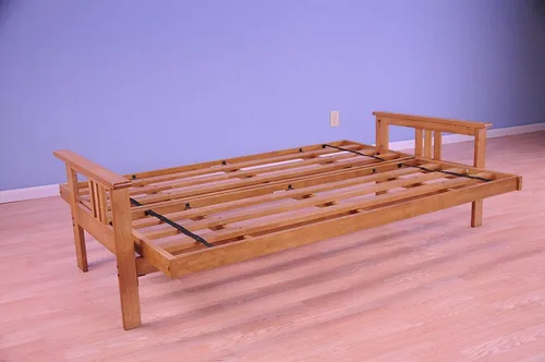 Miniatura 3 de Kodiak Furniture Monterey Marco de Futón con Acabado Butternut, Full, Solo marco