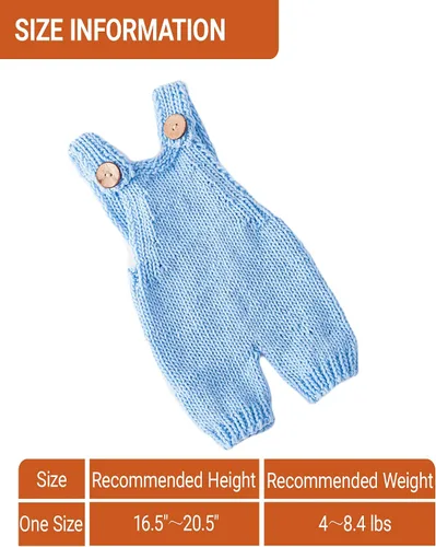 Miniatura 4 de Zeroest Accesorios de fotografía para bebé, traje de sesión de fotos para niño y niña, disfraz de ganchillo para recién nacido, ropa de punto