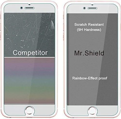 Miniatura 5 de [3-Pack] Protector de visualización de vidrio templado Mr Shield para iPhone 6/iPhone 6s