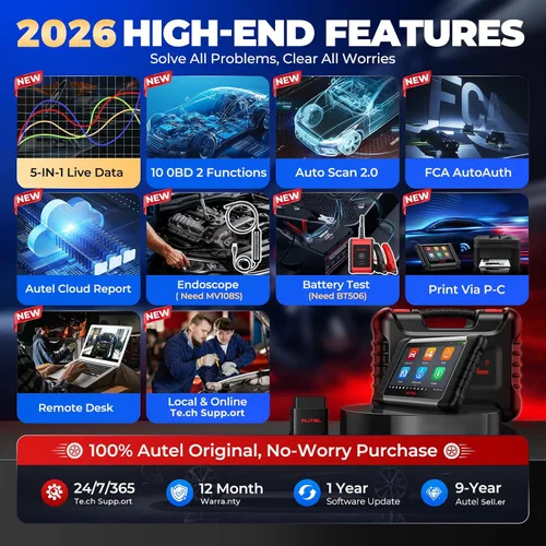 Miniatura 8 de Autel MaxiCheck MX808S-TS, 2023 US Ver of MaxiCOM MK808S-TS MK808Z-TS, Android 11 TPMS Programación Relearn Activate Tool, Bidireccional