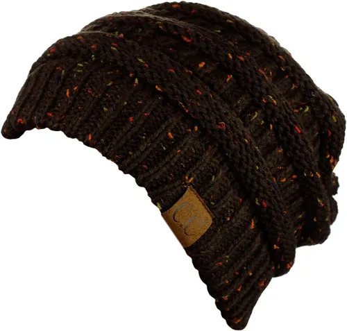 Miniatura 571 de C.C Trendy Warm Chunky Soft Stretch Cable Knit Beanie