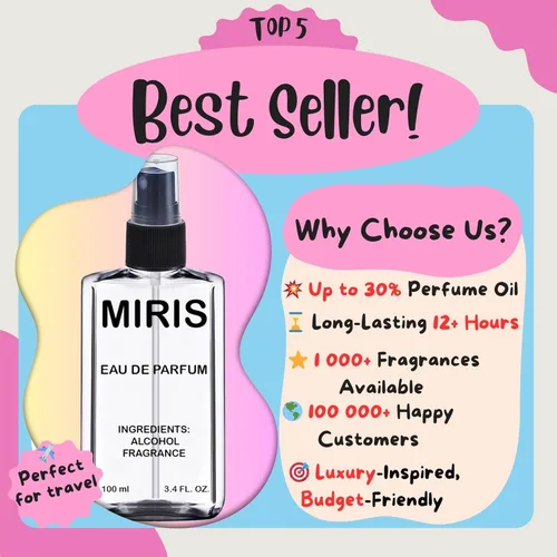 Miniatura 8 de MIRIS Feromonas - Perfume para hombres y mujeres, 3.4 fl oz (100 ml)