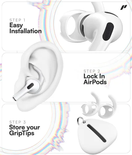 Miniatura 6 de Proof Labs 4 pares de fundas para AirPods Pro 3 ganchos para las orejas [bolsa de almacenamiento añadida] accesorios antideslizantes para las orejas