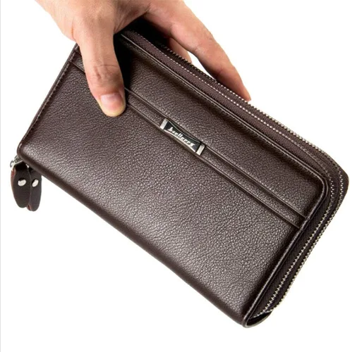 Miniatura 4 de Hebetag Cartera de cuero para hombre, organizador de muñeca