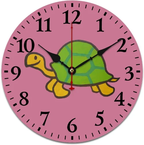 Miniatura 9 de Reloj de pared de madera con fruta de verano con sandía dulce, reloj de escritorio de regalo para niños y niñas, cuarzo de calidad, sin tictac