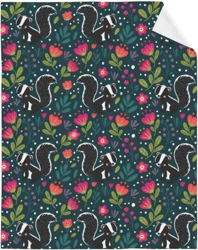 Miniatura 3 de Manta suave con diseño floral de 40 x 50 pulgadas, ligera y cálida manta de forro polar de franela para sofá, cama, sofá, viajes, campamento
