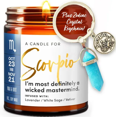 Miniatura 22 de WAX & WIT Regalos de Acuario para mujeres, vela de Acuario, regalo del zodiaco, regalos de astrología para mujeres, vela del zodiaco, regalo