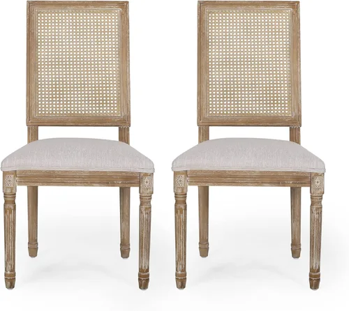 Miniatura 17 de Christopher Knight Home Regina Silla de comedor, madera, beige + natural