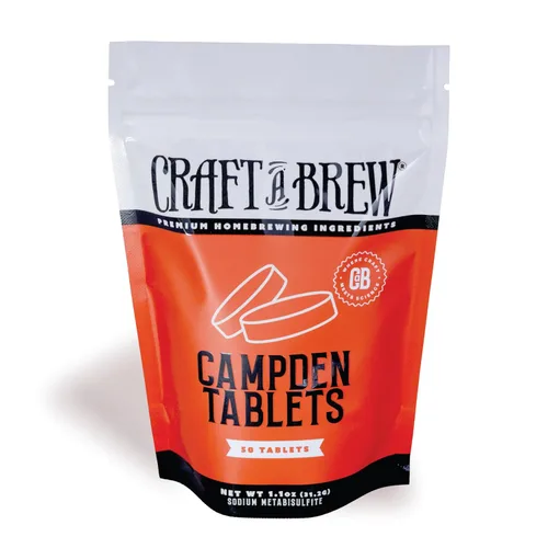 Craft A Brew - Campden Tablets - Metabisulfito de sodio - Esterilante para vinificación - Ideal para vinos tradicionales de uva - Elaboración de