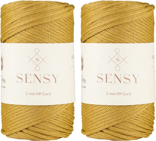 Miniatura 21 de Sensy - Cuerda de poliéster prémium de 0.118 pulgadas (0.118 in), 131 yardas, 100% polipropileno, cordón de macramé, cuerda de ganchillo de 0.118