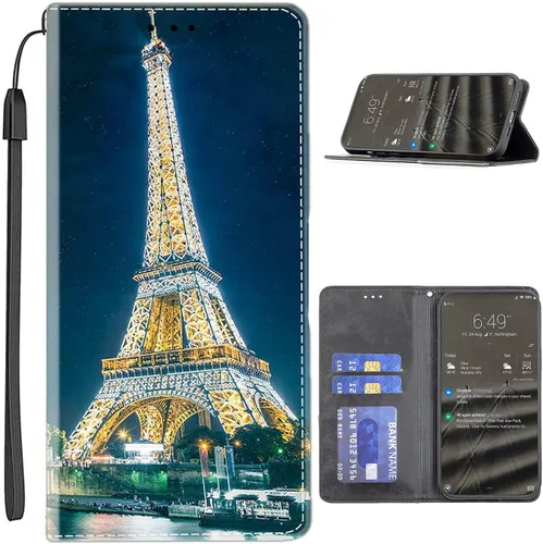 Miniatura 240 de Funda para Moto One Zoom compatible con Motorola One Zoom Phone Case Flip Stand Cover Magnetic Close YHD